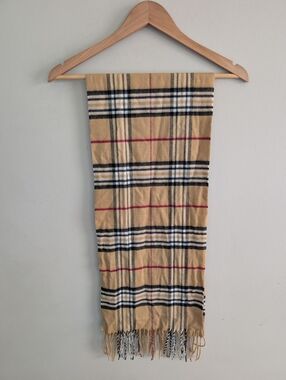 Croft & Barrow Tan Plaid Scarf